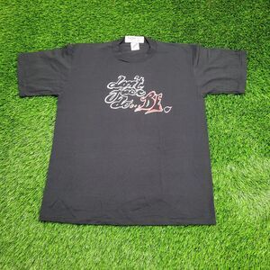 Vintage 1991 JERZEES Shirt Womens XL 21x27 Black